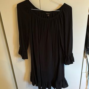 Ella moss black mini dress
